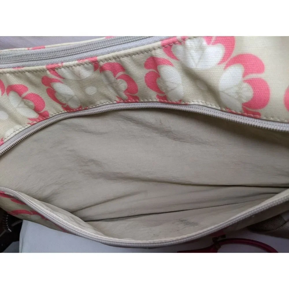 Petunia Pickle Touring Tote - Khaki and Pink Floral